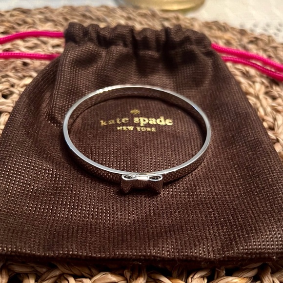 KATE SPADE Take a Bow Silver Bangle Bracelet - Picture 6 of 10
